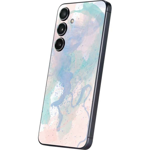 Rose Quartz & Serenity Splatter Galaxy S25 Skin